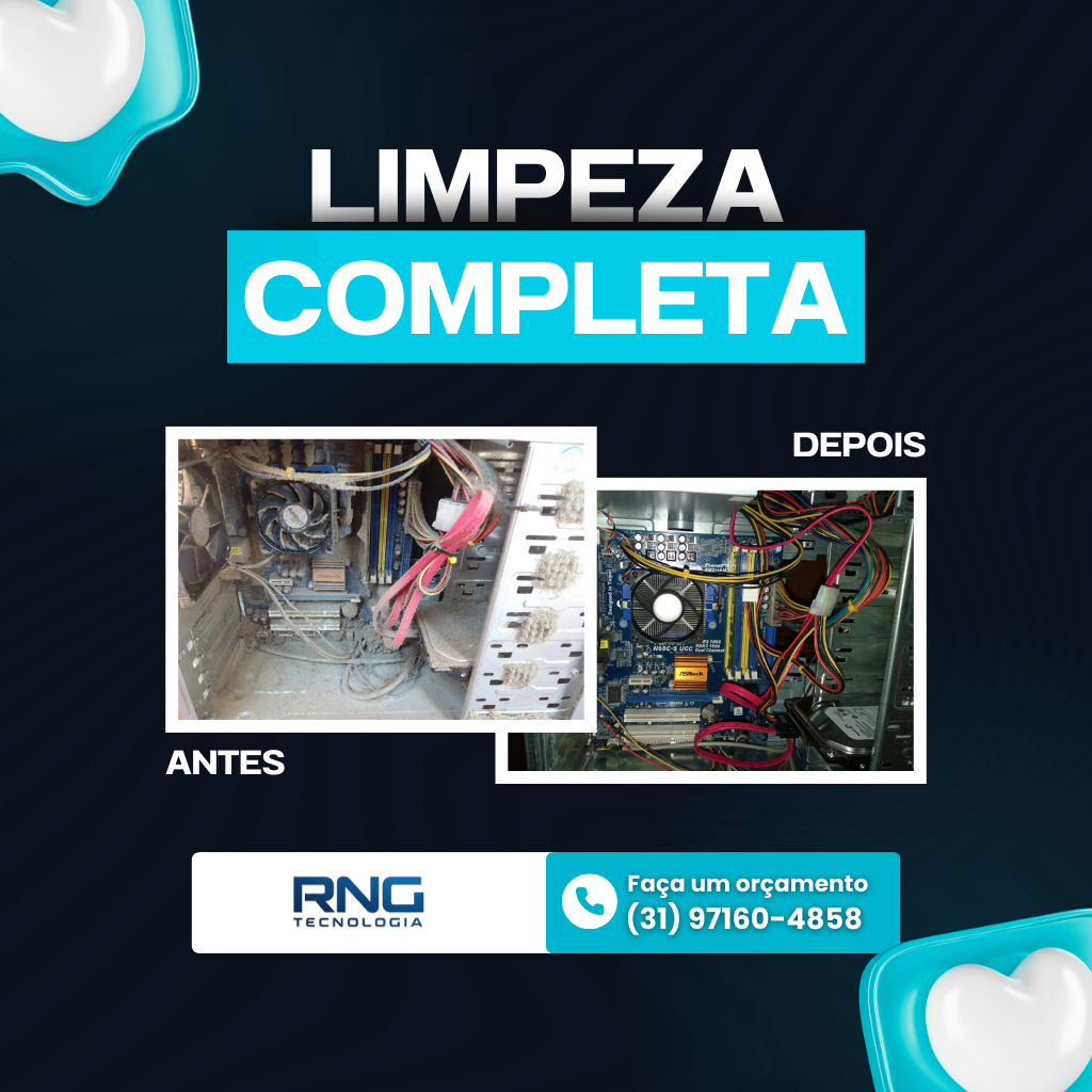 Limpeza Antes e Depois