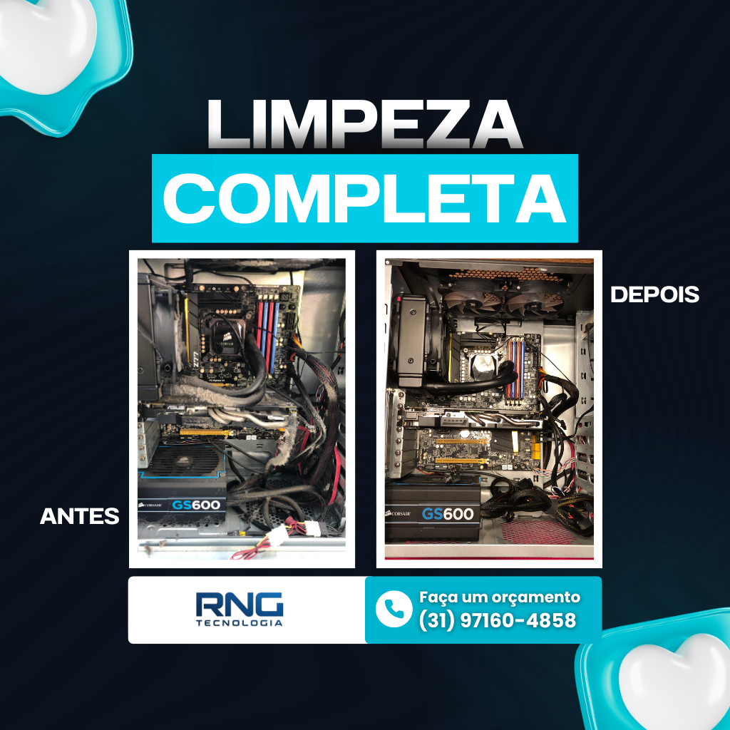 Limpeza Antes e Depois